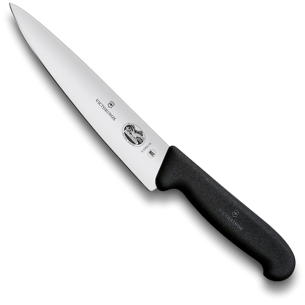 Swiss Army Brands Victorinox 40523 Kitchen Fibrox Pro Black Chef'S - Straight, 70.5In Blade, 10.5In Width At Handle VIC-5.2003.19 - main